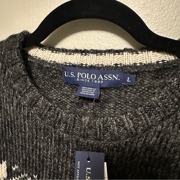 POLO Grey Jacquard Knit Sweater - Picture 5 of 6